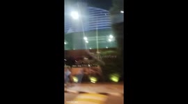 Burj al arab hotel night view from metro dubai night beautiful and enjoying noght