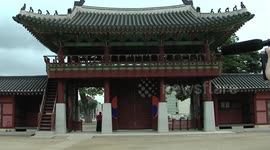 Incredibly beautiful views of the ancient Hwaseong Fortress in Suwon City. South Korea.