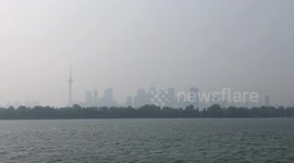 Toronto Air quality worst in the world - view of the city skyline