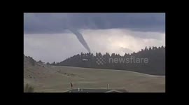 Tornado at Hartsel, Colorado captured in front of resident's home