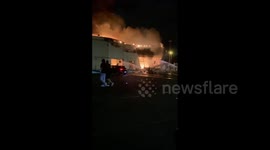 France unrest: shopping centre in Paris' Seine-Saint-Denis ablaze