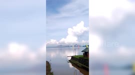 Thick smoke billows out of Taal Volcano in the Philippines