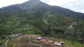 Stuning Cultural Festival And Collossal Dance at Highland in Tanah Datar district on July 1, 2023