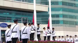 Flag-raising ceremony, reception held to mark 26th anniversary of Hong Kong's return to motherland