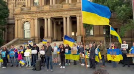 Stand with Ukraine rally, Sydney, Australia