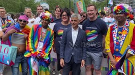 Mayor of London Sadiq Khan joins Pride march