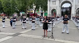 Animal rights advocates stage memorial at Marble Arch to honor exploited and deceased animals