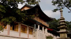 The famous Haeinsa Buddhist Temple. It is one of the most beautiful Buddhist temples in South Korea. Religious Sites.