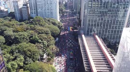 27th LGBT+ Pride Parade gathers crowd in São Paulo, Brasil, 2023