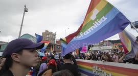 International Pride Parade in Bogota, Colombia draws tens of thousands