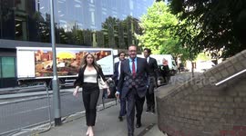 Actor Kevin Spacey arrives at London Court to stand trial on sexual assault charges