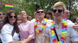 Huge crowds turn out for Pride march through London