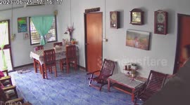 Shocking moment sparks rain on woman when she turns on light