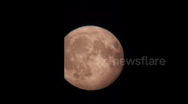 US: Plane Flies Through Super Moon In Oregon