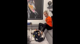 Mum with no arms becomes TikTok star sharing life with her newborn – from feeding with her feet to lifting stroller with her shoulder PART 1/4