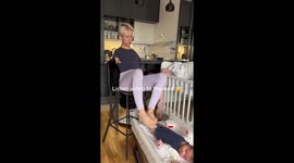 Mum with no arms becomes TikTok star sharing life with her newborn – from feeding with her feet to lifting stroller with her shoulder PART 3/4