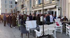 Saturday night drinking in Brighton