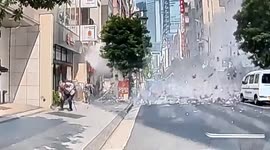 Four injured when restaurant building explodes in Japan