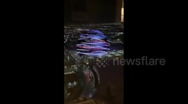 Ethereal scene as Las Vegas' MSG Sphere lights up for Independence Day