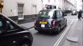 Taxi drivers protest in central London