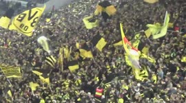 Borussia Dortmund fans look pretty amazing in the stands