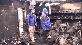 Ukraine war: Inspectors survey residential area of Donetsk after 'overnight shelling'