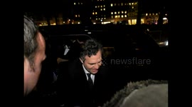 Mark Ruffalo and Dakota Johnson leave BAFTA party