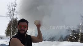How to drink coffee in Quebec when it's minus 30 celsius