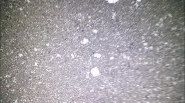 Light snow falls over east London, UK