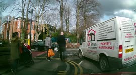 Van and Cyclist Crash