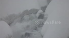 Niagara Falls freezing amid polar vortex