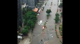 Heavy rains cause floods in Sao Paulo, Brazil