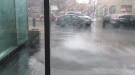 Baby tornado hits Queens, New York