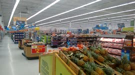 Walmart during snow storm in Ottawa