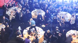 Moment Bring Me The Horizon 'trashed' Coldplay's table at NME awards