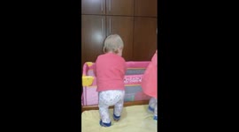 Baby has an unexpected fall