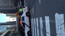 Schoolbus crashes into Philadelphia bank branch