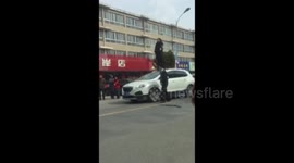 Man's wife smashes up his car after he spends Valentine's with mistress