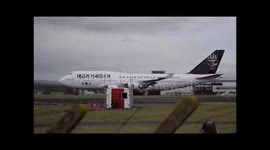 Iron Maiden's 'Ed Force One' leaves Cardiff for Florida