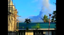 Powerful volcano eruption in the Philippines