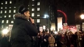 Don’t bulldoze Calais refugees homes, let them into Britain protest