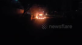 Uber driver's car torched after attack in Nairobi
