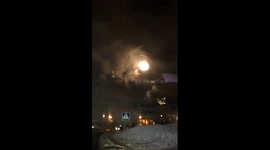 Fireworks in Moscow on February 23, 
Defender of the Fatherland Day