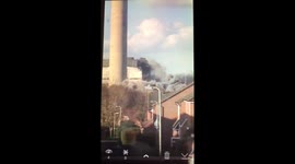 Afternath of UK Didcot power station explosion