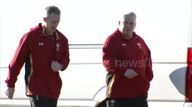 Welsh team train ahead of Six Nations clash with France