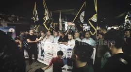 Palestinian militant group demonstrates in Gaza Strip over Israel's Jenin raid