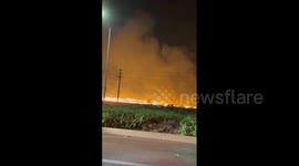 US: Grass Fire Erupts In Roseville, California On Fourth Of July