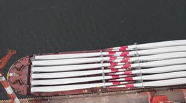 Made-in-China wind turbine blades bound for Europe