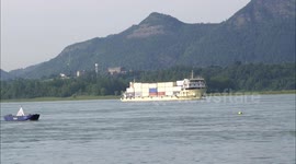 Cargo Shipping in Yangtze River in Yichang, China