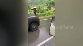 Tragic car accident claims two lives as boulder strikes vehicles in Nagaland, India
